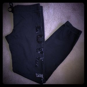 XS Pink Black Sweatpants